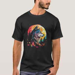 Wolf Howling am Mond Kawaii Kid s Alaskan Wild T-Shirt