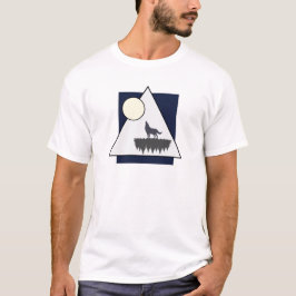 Wolf Howling am Mond | Naturlich inspiriert Entwur T-Shirt