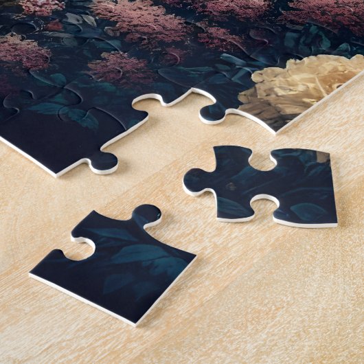 Wolf Howling am Mond Puzzle (Seite)