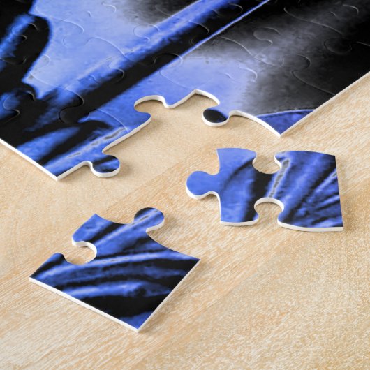 Wolf Howling am Mond Puzzle (Seite)