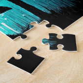 Wolf Howling am Mondgalaxie Sternentier Puzzle (Seite)