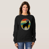 Wolf Howling At Moon Vintage Sweatshirt (Vorne ganz)