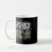 Wolf Howling At The Moon 67 6 7 Halloween 67 Wolf Kaffeetasse (Links)