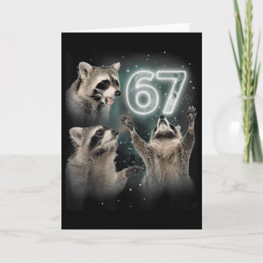 Wolf Howling At The Moon 67 6 7 Halloween 67 Wolf  Karte (Vorderseite)