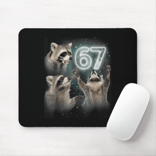 Wolf Howling At The Moon 67 6 7 Halloween 67 Wolf  Mousepad (Mit Mouse)