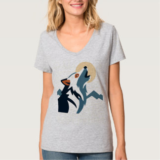 Wolf Howling at the Moon Hoodie – Entfessle den Al T-Shirt