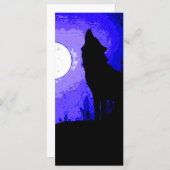 Wolf Howling auf dem Mond (Vorne/Hinten)