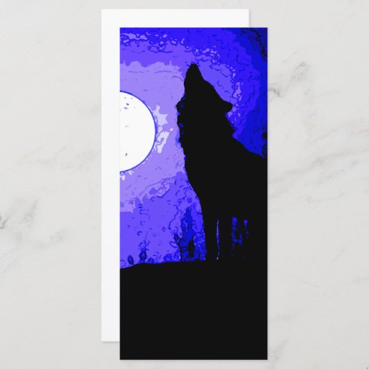 Wolf Howling auf dem Mond (Vorne/Hinten)