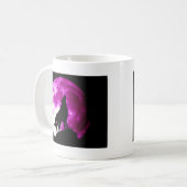 Wolf Howling auf dem Mond Kaffeetasse (Vorderseite Links)