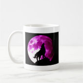 Wolf Howling auf dem Mond Kaffeetasse (Links)
