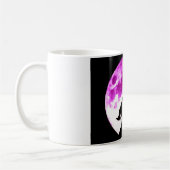 Wolf Howling auf dem Mond Kaffeetasse (Links)