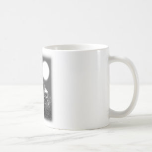 Wolf Howling auf dem Mond Kaffeetasse
