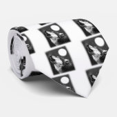 Wolf Howling auf dem Mond Krawatte (Gerollt)