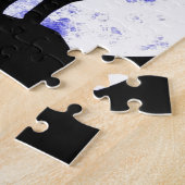 Wolf Howling auf dem Mond Puzzle (Seite)