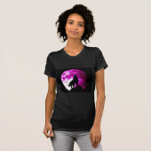 Wolf Howling auf dem Mond T-Shirt (Vorne ganz)