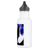 Wolf Howling auf dem Mond Trinkflasche (Rechts)