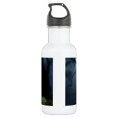 Wolf Howling auf dem Mond Trinkflasche (Rückseite)