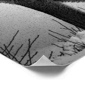 Wolf Howling bei Moon Poster Print - Wolf Poster (Ecke)