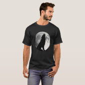 Wolf Howling bei Moon Wolf T-Shirt (Vorne ganz)