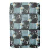 Wolf Howling beim Moon-Muster-Design Badematte (Vorderseite Vertikal)