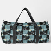 Wolf Howling beim Moon-Muster-Design Duffle Bag (Vorderseite)