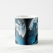 Wolf Howling Coffee Tasse (Mittel)