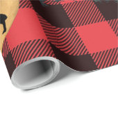 Wolf Howling Full Moon Geschenkpapier (Rolleneckpunkt)