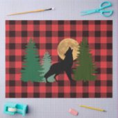 Wolf Howling Full Moon Seidenpapier (Basteln)