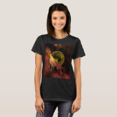 WOLF HOWLING IN SPACE MOON GALAXY T - Shirt (Vorne ganz)