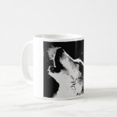 Wolf Howling Kaffeetasse (Vorderseite Links)