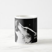 Wolf Howling Kaffeetasse (Mittel)