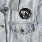 Wolf Howling Lone Wolf Button (Beispiel)