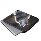 Wolf Howling Lone Wolf Laptopschutzhülle (Vorne Knopf)