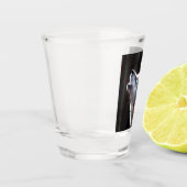 Wolf Howling Lone Wolf Schnapsglas (Links)