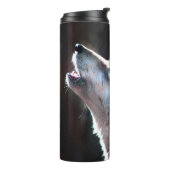 Wolf Howling Lone Wolf Thermosbecher (Nach links gedreht)