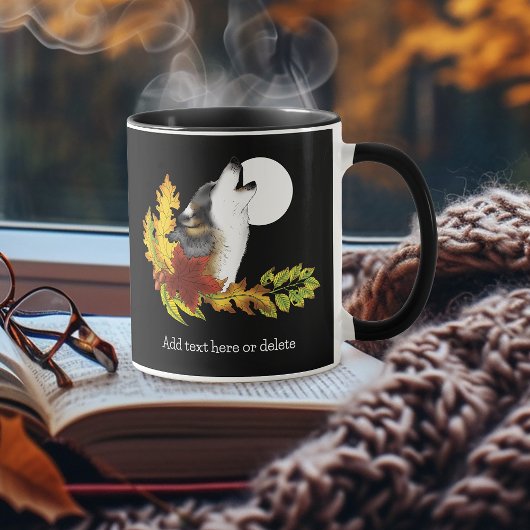 Wolf Howling Moom Tasse