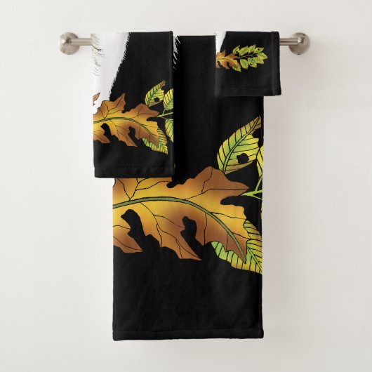 Wolf Howling Moon Badhandtuch Set (Insitu)