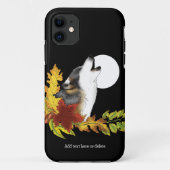 Wolf Howling Moon Case-Mate iPhone Hülle (Rückseite)