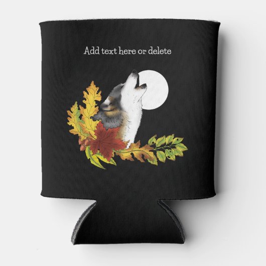 Wolf Howling Moon Dosenkühler (Vorderseite)