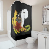 Wolf Howling Moon Duschvorhang (Beispiel)