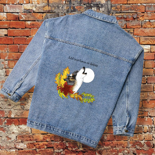 Wolf Howling Moon Jeansjacke