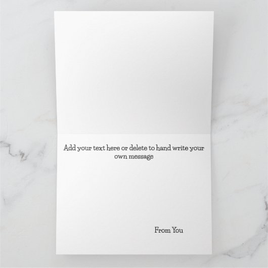 Wolf Howling Moon Karte (Innenseite)