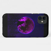 WOLF HOWLING MOON MAGENTA Case-Mate iPhone HÜLLE (Rückseite (Horizontal))
