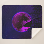 WOLF HOWLING MOON MAGENTA SHERPADECKE (Vorderseite (Horizontal))