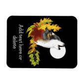 Wolf Howling Moon Magnet (Horizontal)