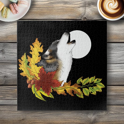 Wolf Howling Moon Puzzle