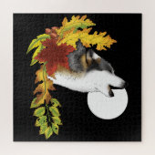 Wolf Howling Moon Puzzle (Horizontal)