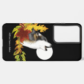 Wolf Howling Moon Samsung Galaxy Hülle (Linke Seite)