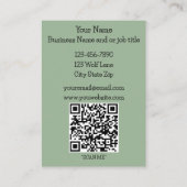 Wolf Howling Moon Visitenkarte (Rückseite)