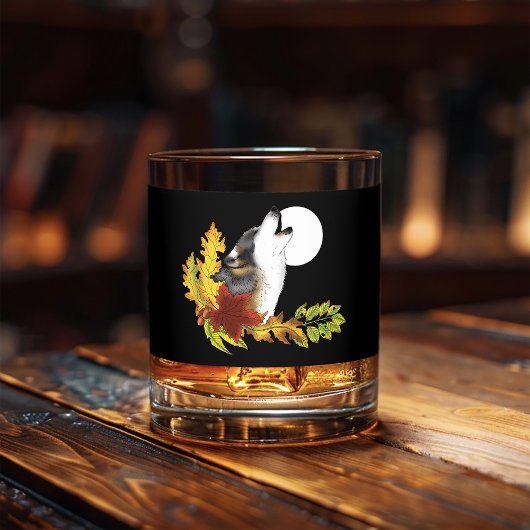 Wolf Howling Moon Whiskyglas